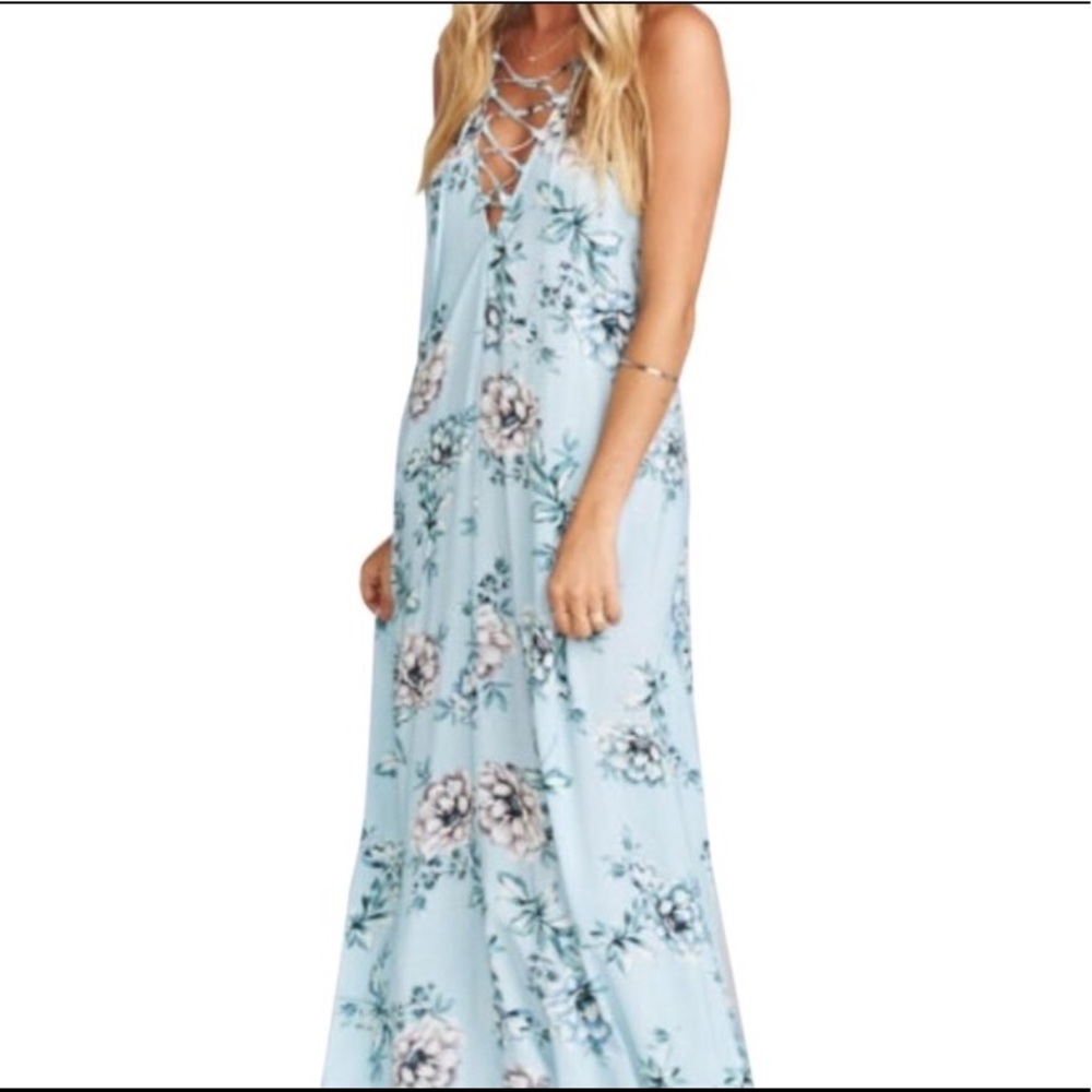 Logan Lace Up Casual Maxi Dress